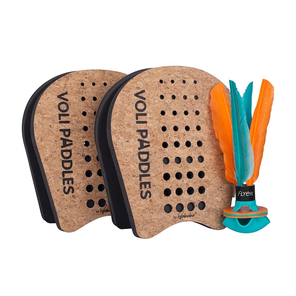 Sport In Life Waboba VOLI Paddle Game - Rethink Your Outdoor Game – Backyard Set Includes: 2 Wearable Paddles and 1 Oversized Shuttlecock