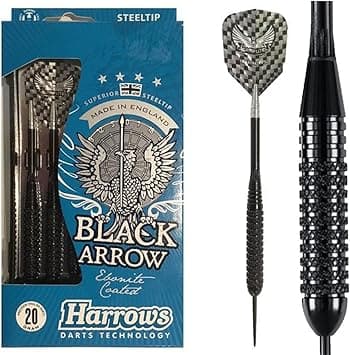 Harrows, Dart Arrow 21 Grams B102 / Ed106, Black - Athletix.ae