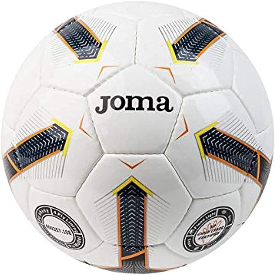 Joma, Flame Fifa Soccer Ball S 5 400357.108, White & Black - Athletix.ae