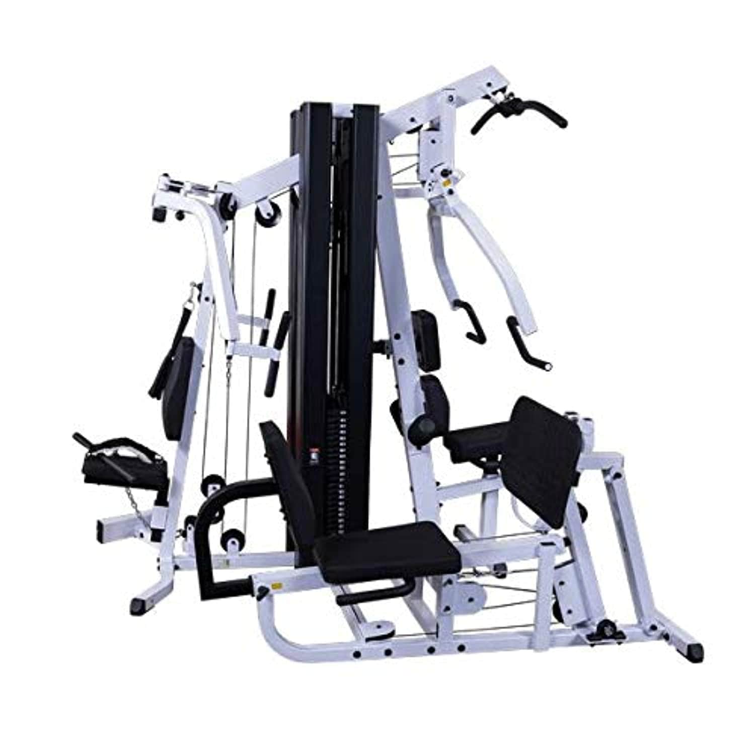 Body Solid Prestige Gym System with Leg Press, Grey/Black, EXM3000LPS - Athletix.ae