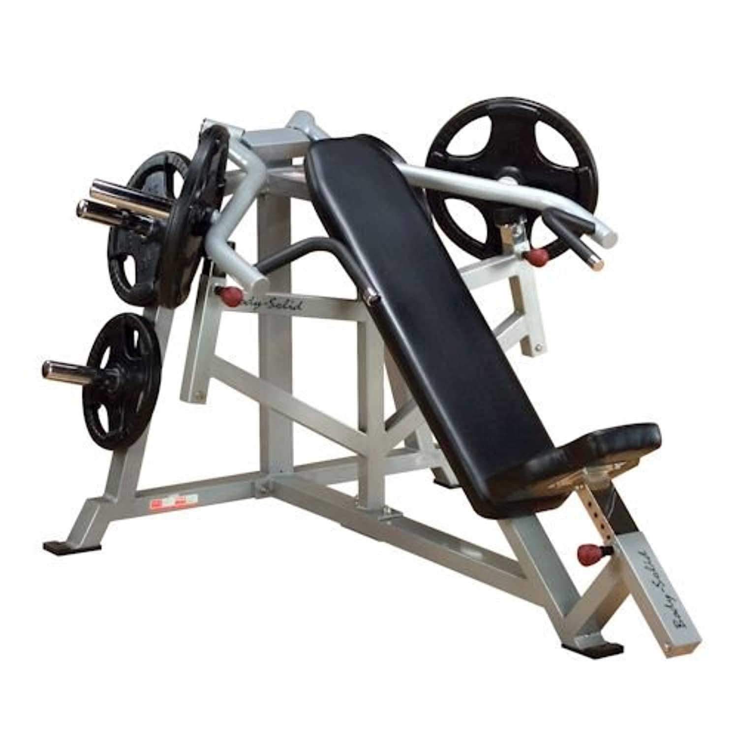 Body Solid LVIP Leverage Incline Press, Grey/Black - Athletix.ae