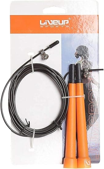 Liveup, Cable Jump Rope 300 Mm X 0.3 Mm Size,  Ls3122A, Orange - Athletix.ae