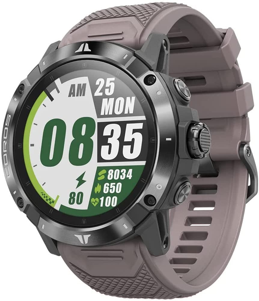 COROS VERTIX 2 GPS Adventure Watch with global offline mapping, dual frequency GPS, sapphire crystal diamond coating and titanium bezel, BLE, Strava and TrainingPeaks-OBSIDIAN - Athletix.ae