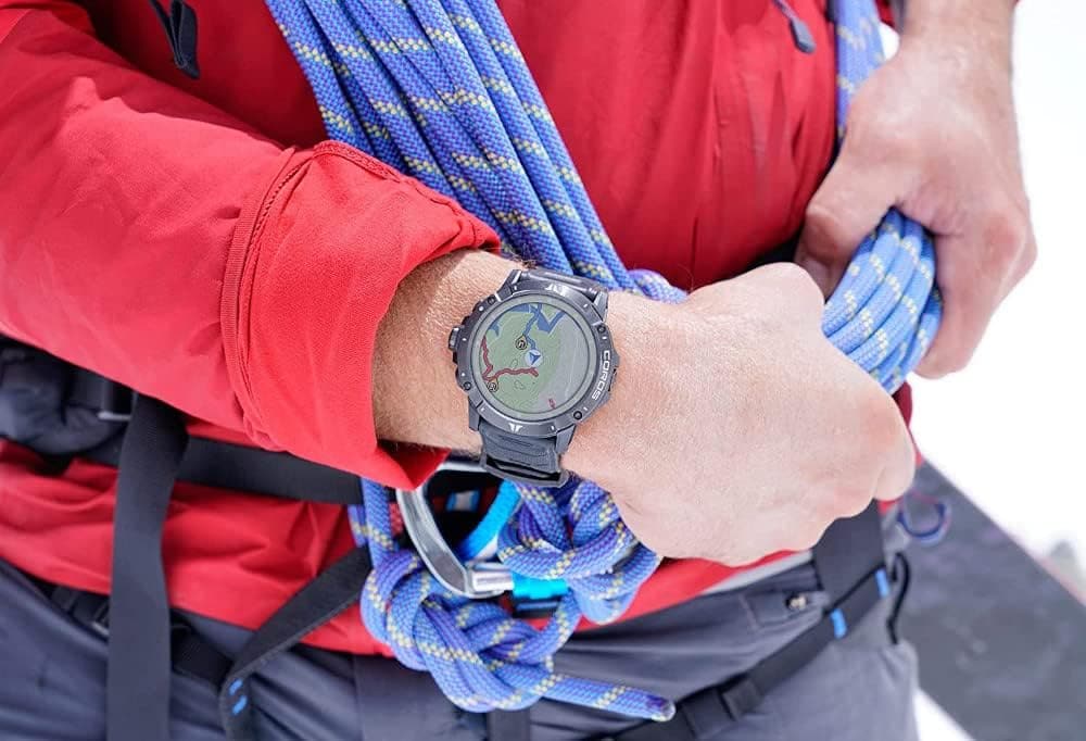 COROS VERTIX 2 GPS Adventure Watch with global offline mapping, dual frequency GPS, sapphire crystal diamond coating and titanium bezel, BLE, Strava and TrainingPeaks-OBSIDIAN - Athletix.ae