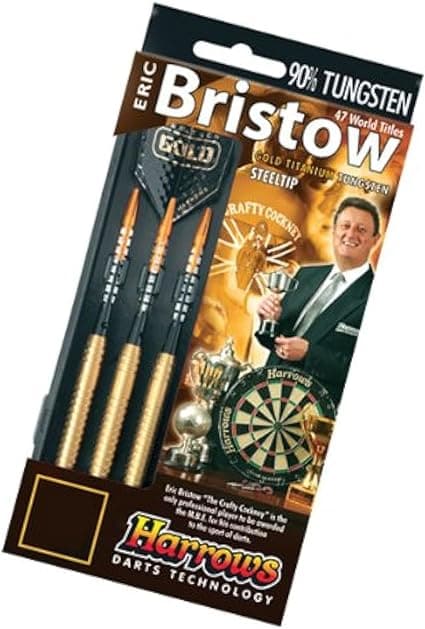 Harrows, Unisex Adult Bristow Eric 90% Dart 22 Grams, Gold - Athletix.ae