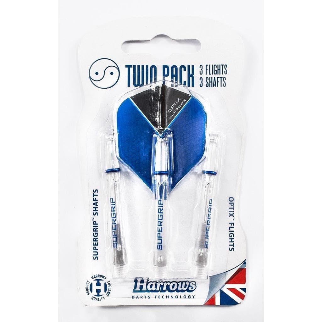 Harrows Darts, Twin Packs Shaft & Fkight F001, 19 gm, Multi-color, 12060025-653 - Athletix.ae