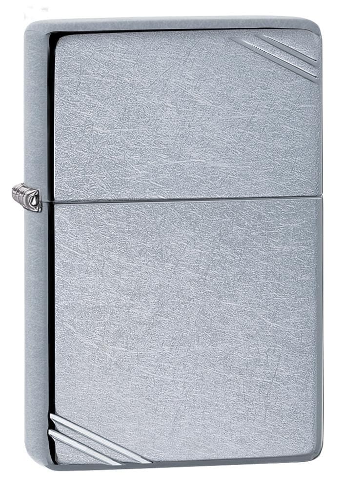 Zippo 267 Vintage with Slashes Street Chrome Windproof Lighter, Classic Model, Silver - OUTBACK