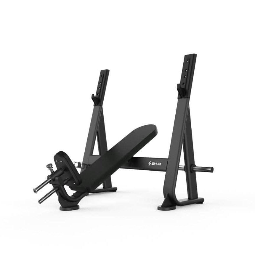 SHUA, Olympic Incline Bench SH-G6873, Silver Gray, Black