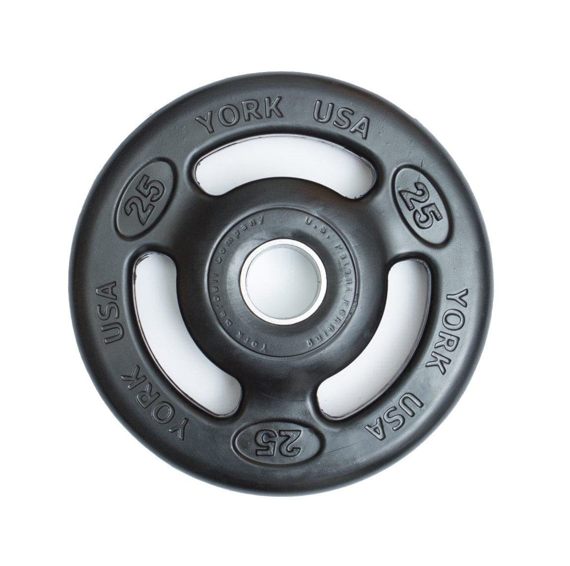 York Fitness 2 Iso Grip Rubber Encased Steel Olympic Plate