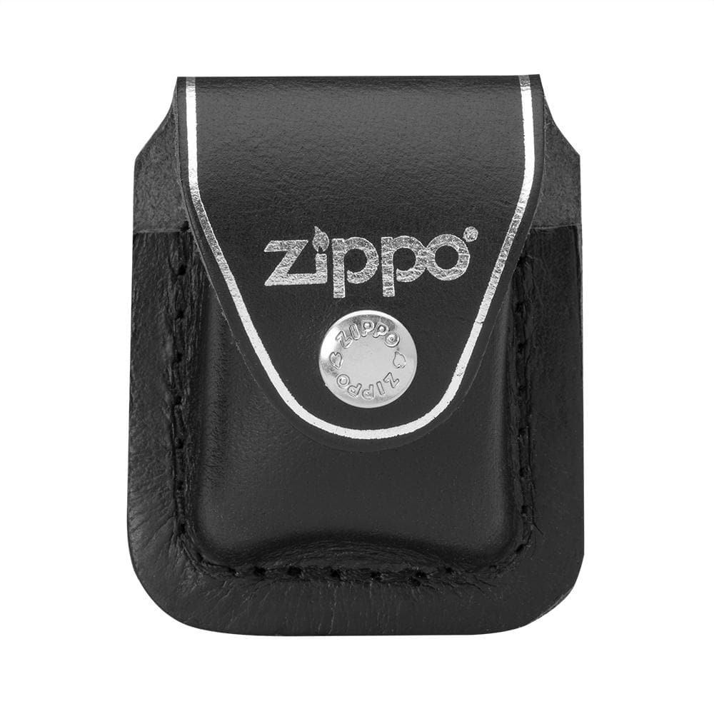 Zippo LPCBK Lighter Leather Pouch Clip Black, Classic Model, Black - OUTBACK