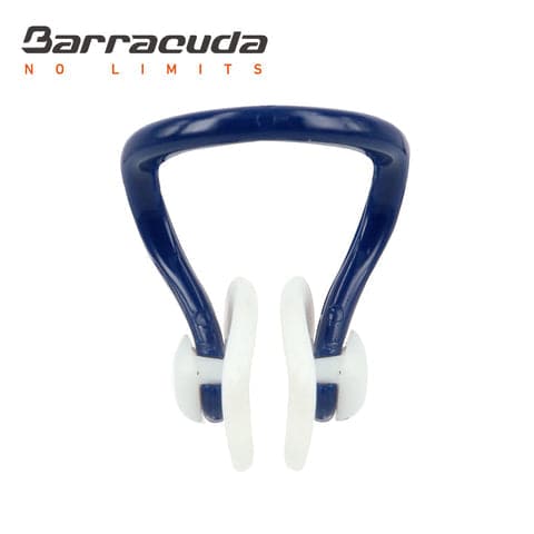 Barracuda, Silicone Pad Nose Clip Small With Storage Case, Navy White - Athletix.ae