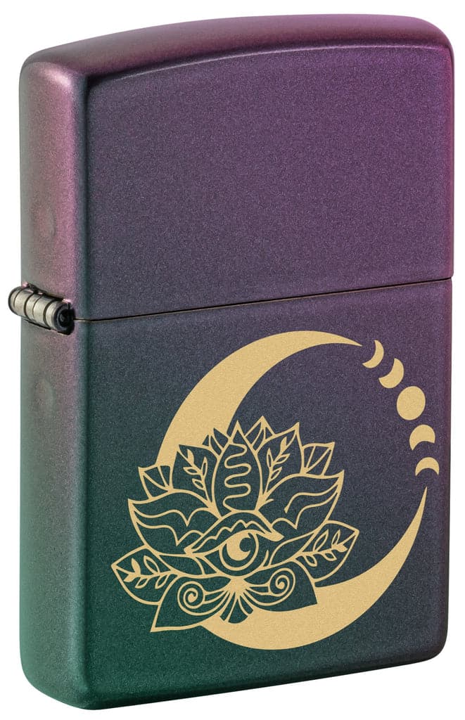 Zippo 48587 49146 Lotus Moon Design Iridescent Windproof Lighter - OUTBACK