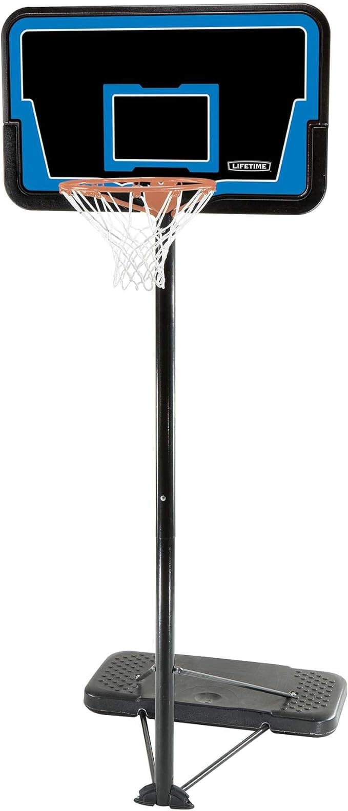 Lifetime, 1268 Streamline Impact Portable Basketball System, 44 Inch Backboard,Blacks - Athletix.ae