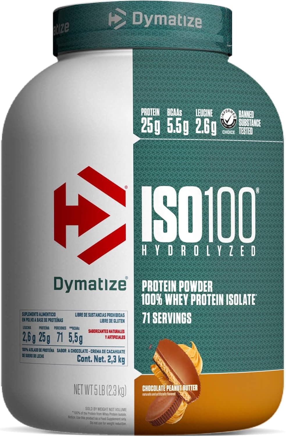 Dymatize ISO100 Hydrolized Protein, 5 lbs - 2.27 Kg