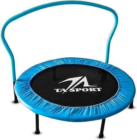 Ta Sport, 40In Trampoline With Handrail Jkl-40In , Blue - Athletix.ae