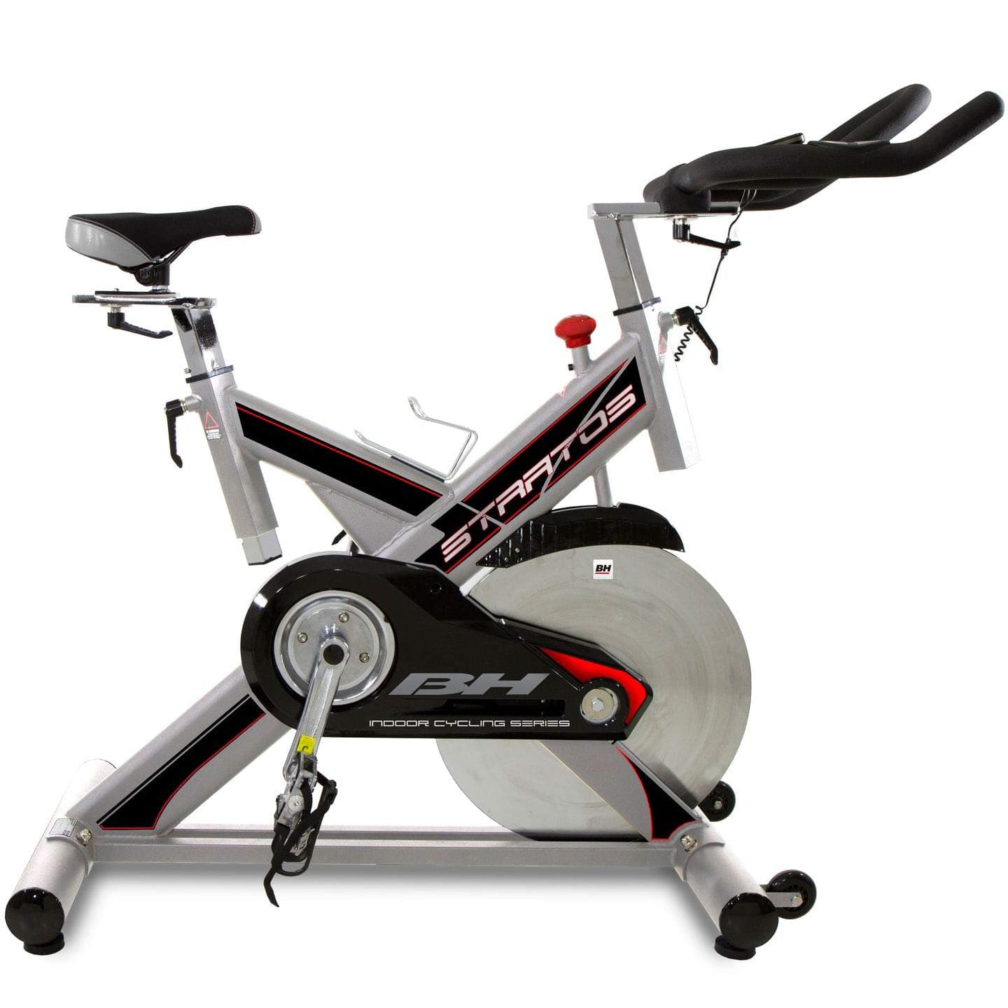 BH Fitness, Stratos H9178 Indoor Cycle Bike, Silver & Black - Athletix.ae