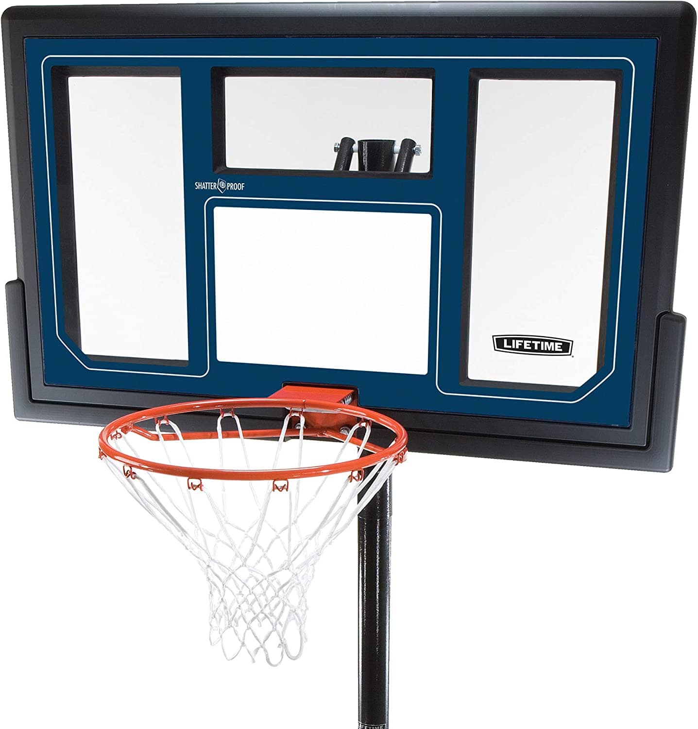 Lifetime 1529 Courtside Height Adjustable Portable Basketball System, 50 Inch Shatterproof Backboard - Athletix.ae