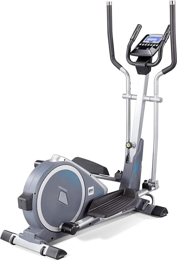 BH Fitness, Easystep Dual Cross Trainer Foldable Elliptical Bike, G2518, Silver - Athletix.ae