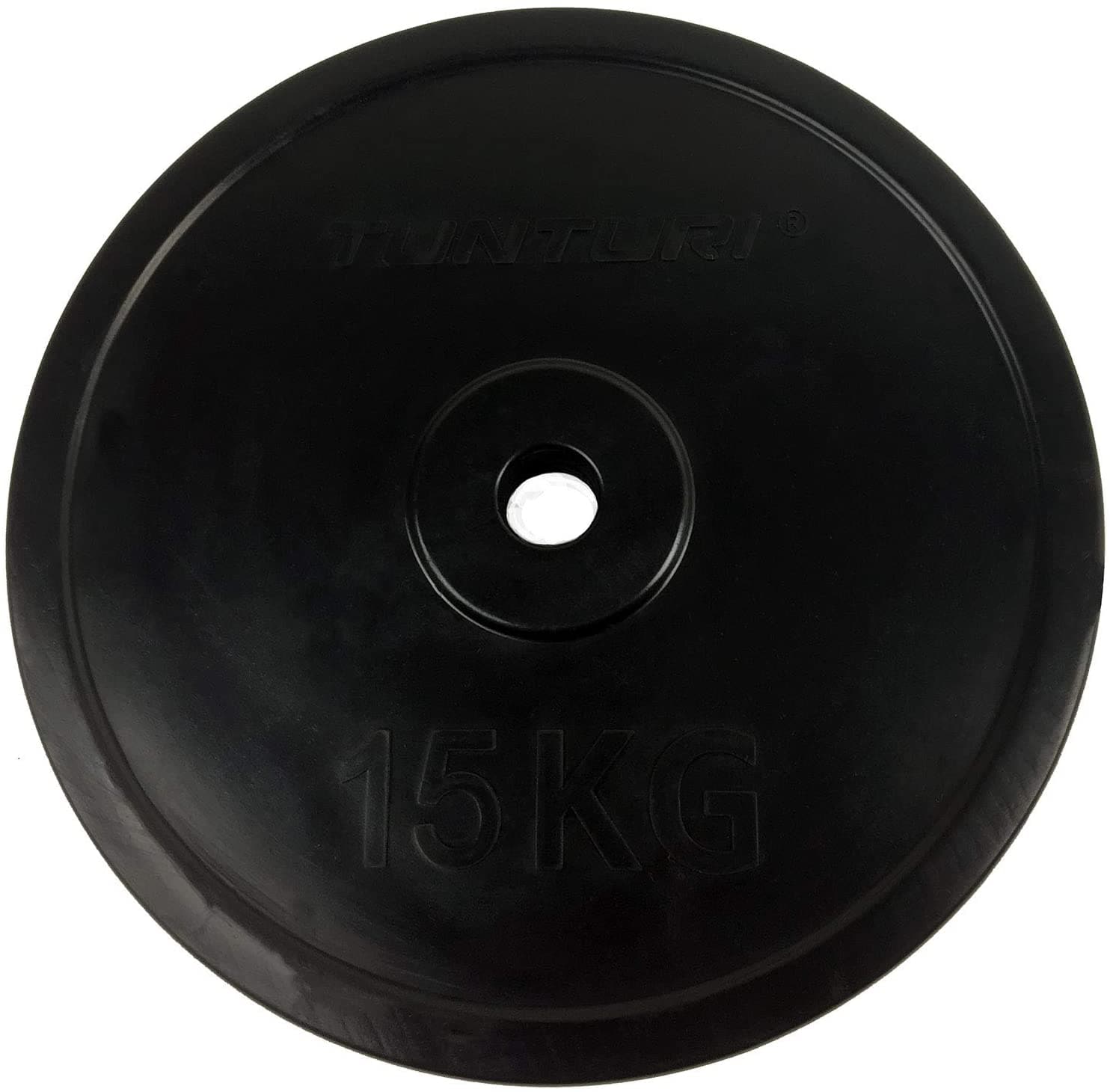 MF Black Rubber Plate 25 mm bore, 2.5 Kg to 20Kg, Sold as Piece - Athletix.ae