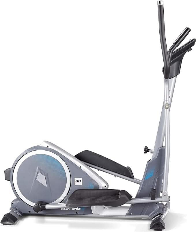BH Fitness, Easystep Dual Cross Trainer Foldable Elliptical Bike, G2518, Silver - Athletix.ae