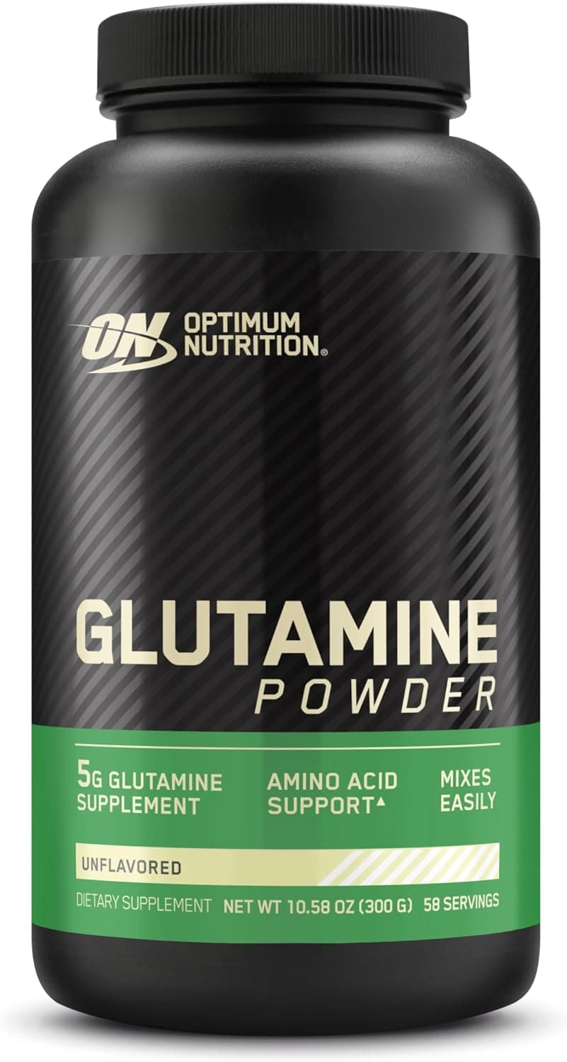 Optimum Nutrition Glutamine Powder for Glutamine Support, Unflavored, 300 Grams