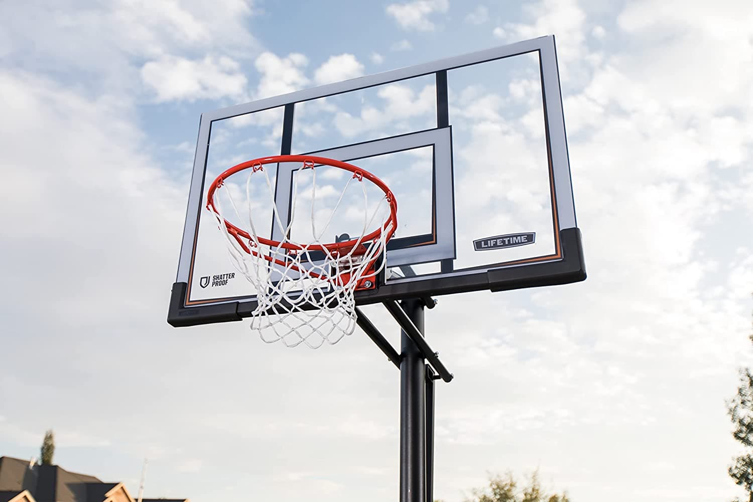 Lifetime 90061 52" Shatterproof Backboard, Portable Basketball System - Athletix.ae