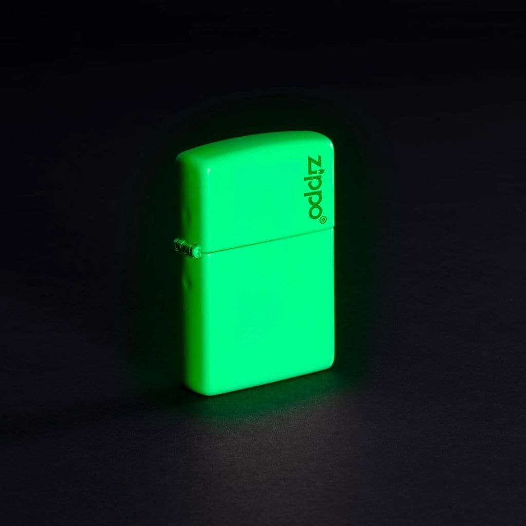 Zippo 49193ZL 49193 Classic Glow In The Dark Zippo Logo Windproof Lighter, Classic Model, White - OUTBACK