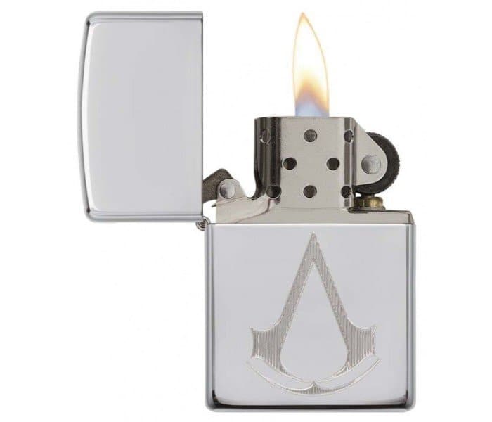 Zippo 29486 Assassin's Creed Windproof Lighter, Classic Model, Silver - OUTBACK