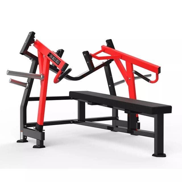 York, Horizontal Bench Press, Hs 1007, Black/Red - Athletix.ae