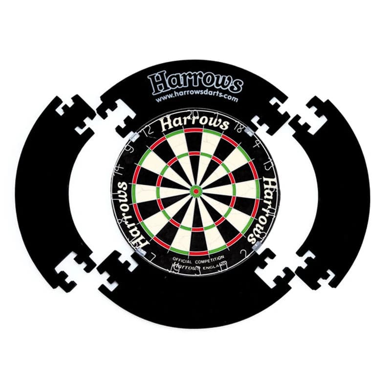 Harrows, Dartboard Surround 4 Piece Set, Je16, Black - Athletix.ae