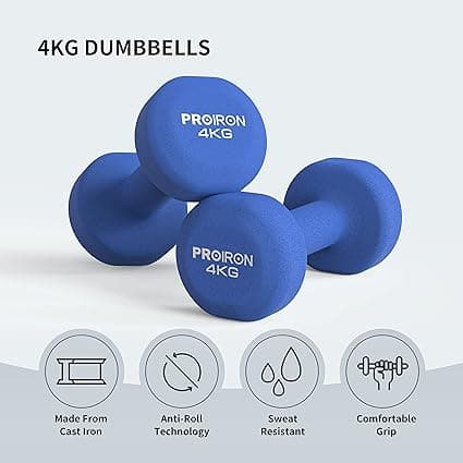 Ta Sports, Proiron Neoprene Dumbbells Weights Exercise & Fitness Dumbbells - Athletix.ae