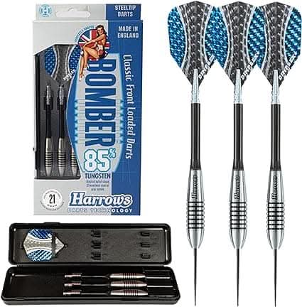 Harrows, Bomber Dart Set 25 Grams, Blue/Black - Athletix.ae
