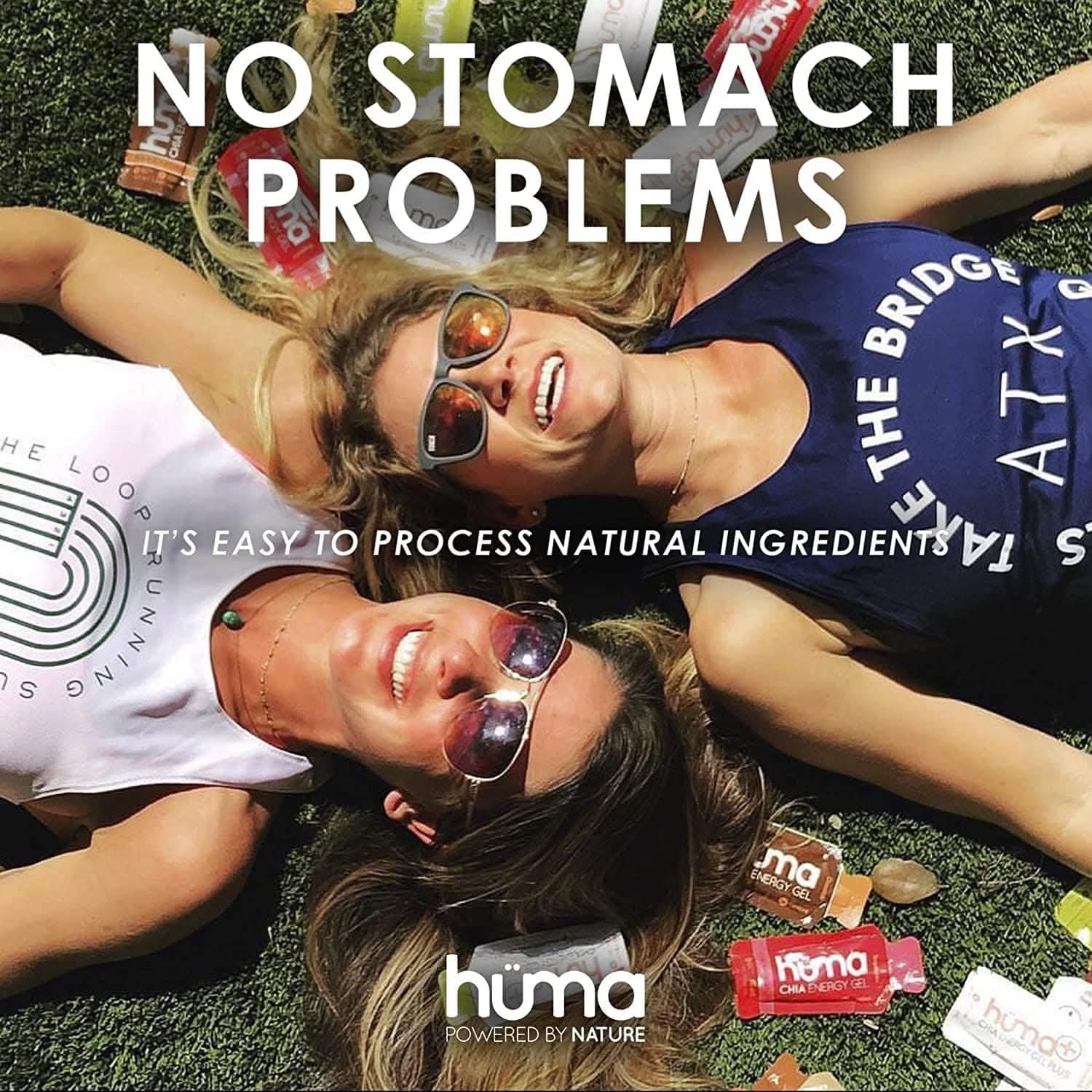 Huma Chia Energy Gel - Mangoes - 9 count x 43g - 21gr Carbs, 105mg Sodium, 100% All Natural, Vegan, Gluten Free, Caffeine Free, No Stomach Problems, Great Taste, Easy Digestion
