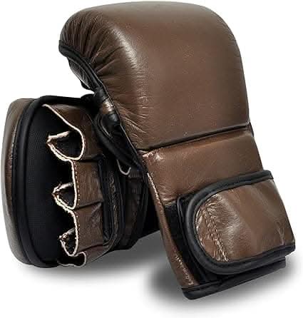 Benlee, Pfg Brown Vintage Mma Sparring Gloves, Brown - Athletix.ae