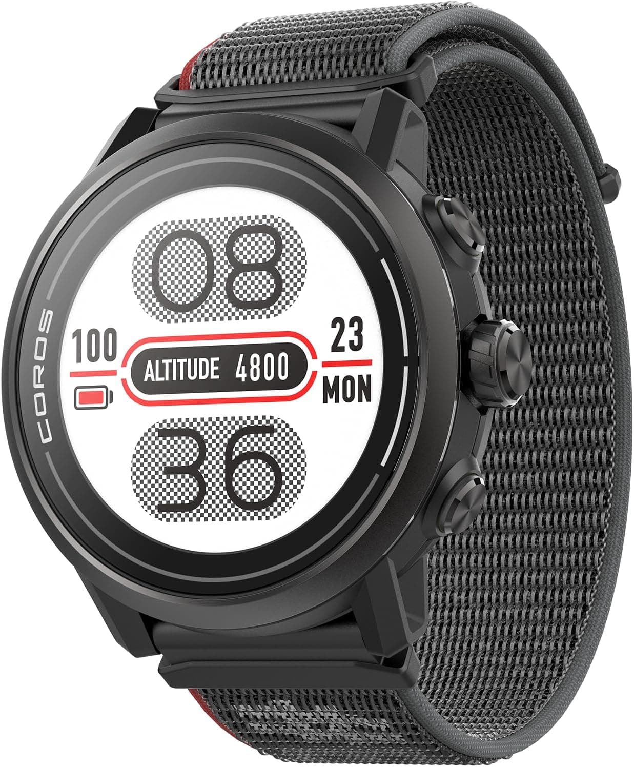 COROS Apex 2 Outdoor GPS Watch, 1.2" Titanium Sapphire, 17 Days Battery, Wrist Navigation, Offline Maps, Heart Rate Monitor, Sleep Measurement, Running, Cycling, Climbing-Black - Athletix.ae