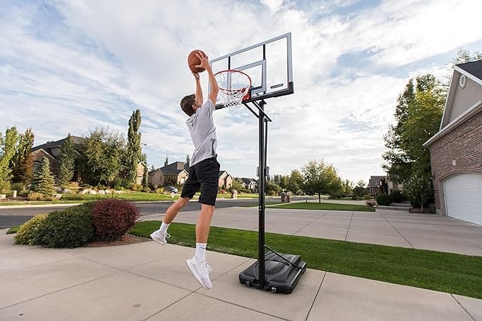 Lifetime, 90061 Portable Basketball System, 52 Inch Shatterproof Backboard,Black - Athletix.ae