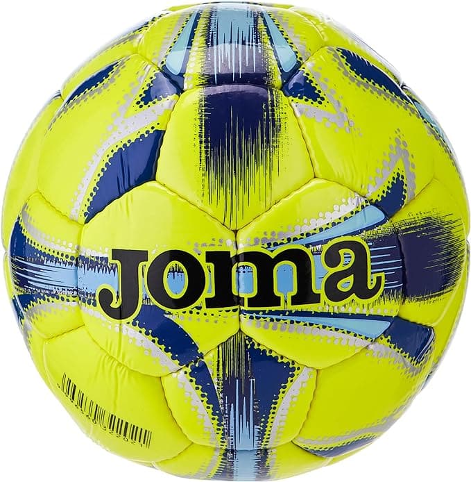 Joma,  Dali Soccer Ball  Size 4 400191.060.4, Yellow Fluor-Navy - Athletix.ae