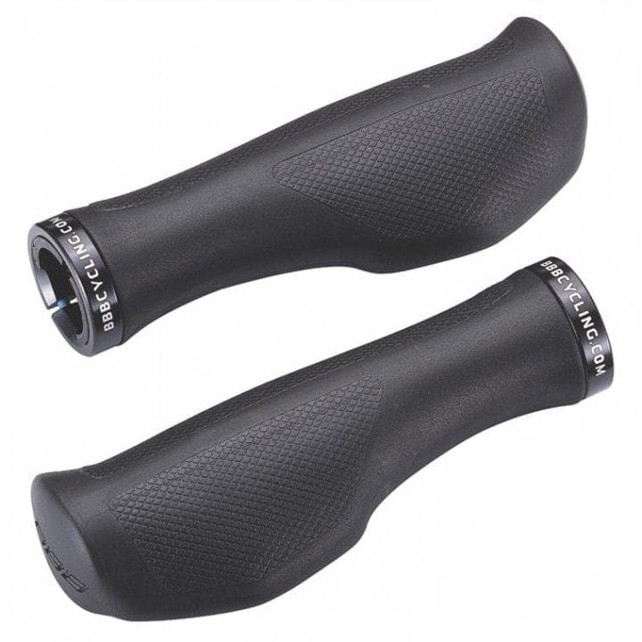 BBB Ergofix Grips BHG-71, Black, 133mm - Athletix.ae