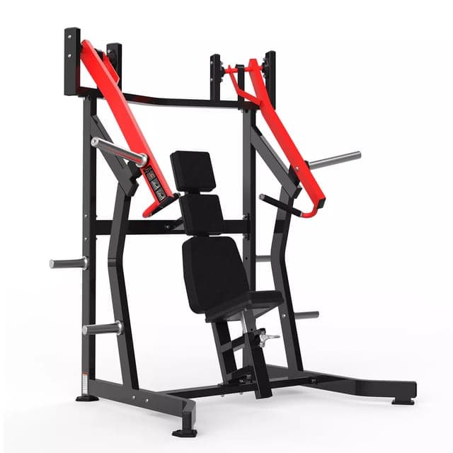 York, Iso-Lateral Incline Chest Press, Hs 1008, Black/Red - Athletix.ae