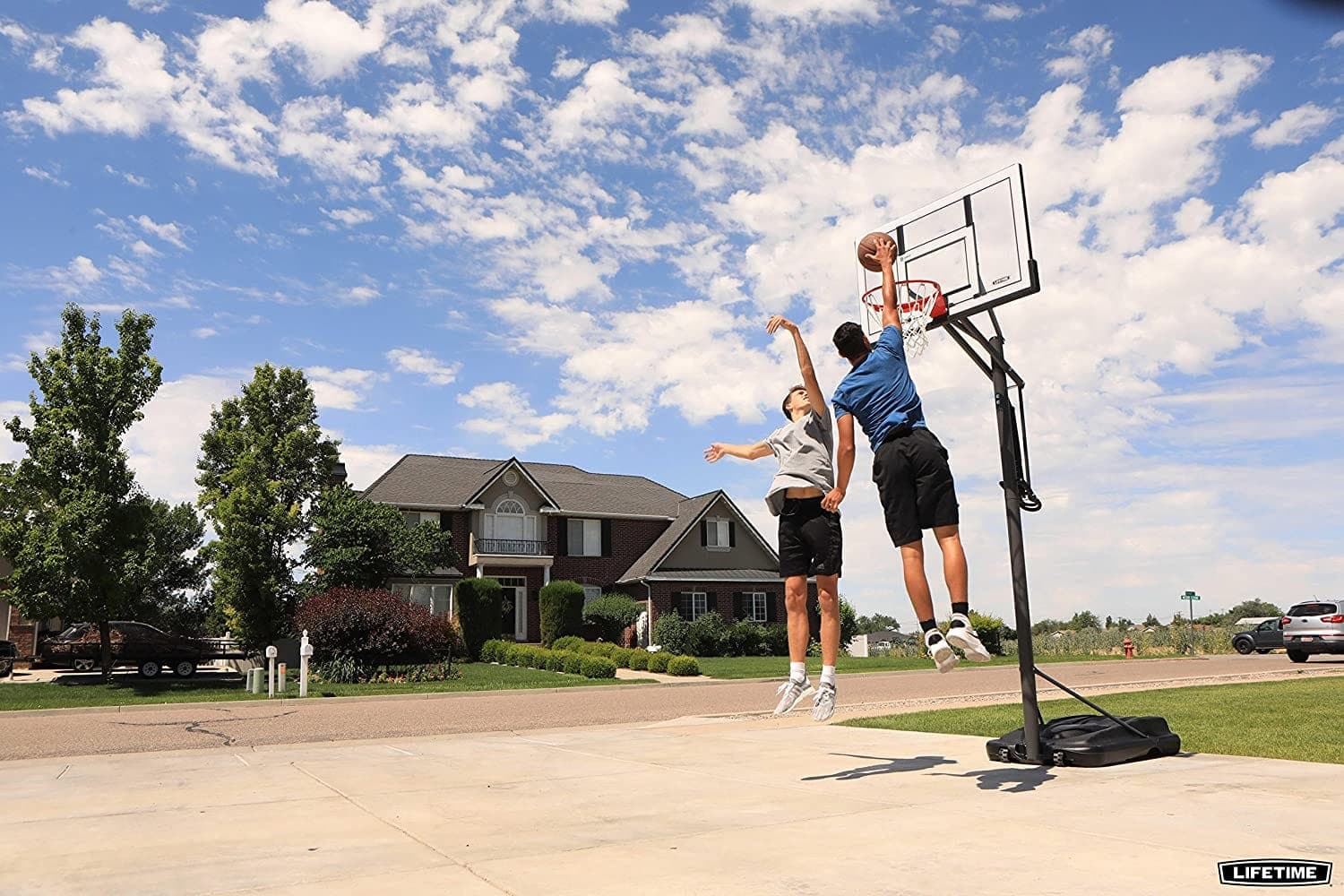 Lifetime 71522 Competition XL Portable Basketball System, 54" Acrylic Backboard - Athletix.ae