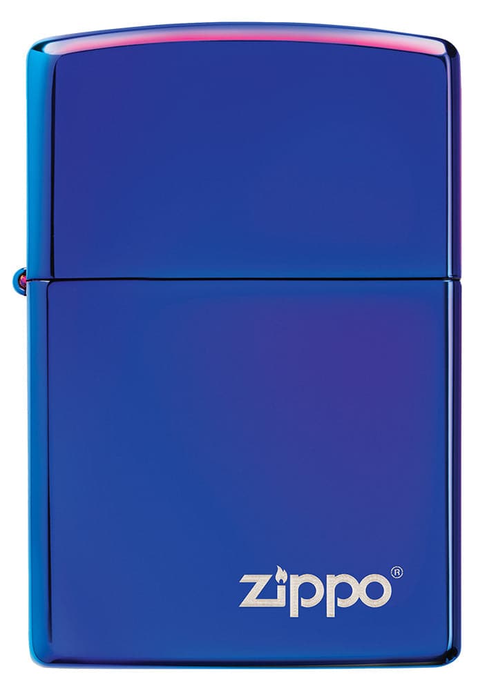 Zippo 29899ZL With Zippo Logo Windproof Lighter, Classic Model, Blue - OUTBACK