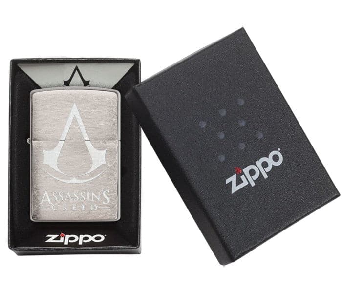 Zippo 29494 200 Assassin'S Creed Windproof Lighter, Classic Model, Silver - OUTBACK