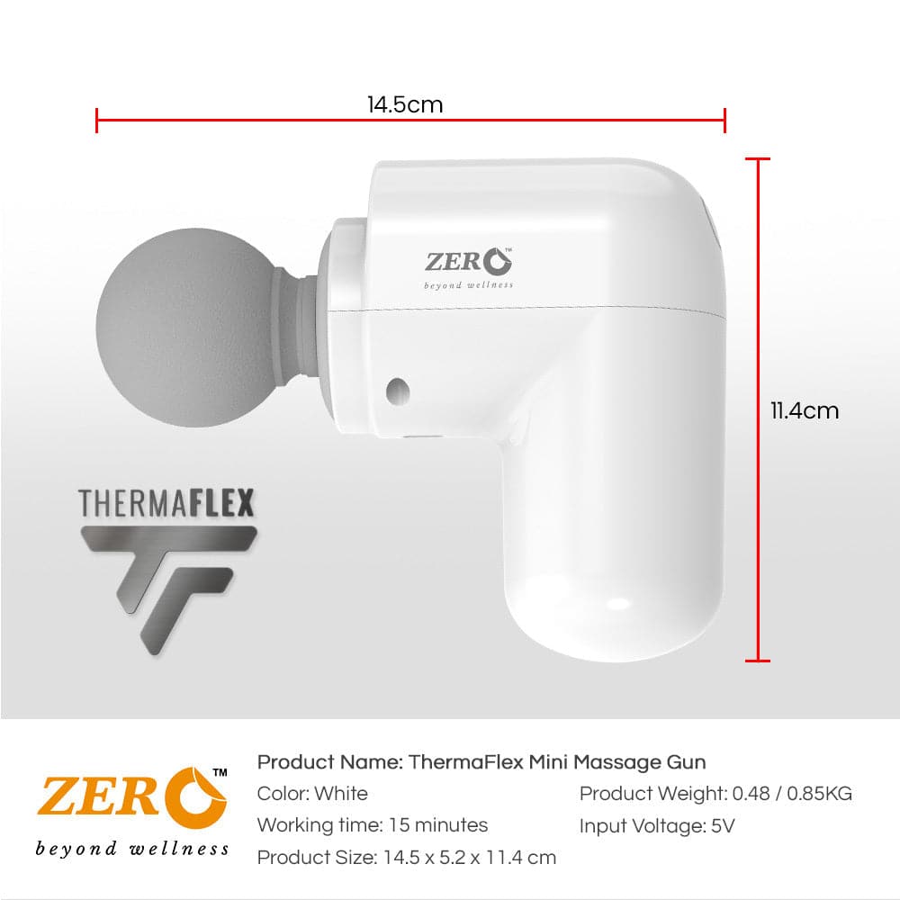 Zero HealthCare Therma Flex Gun, High-Powered Handy Massage Gun - Athletix.ae