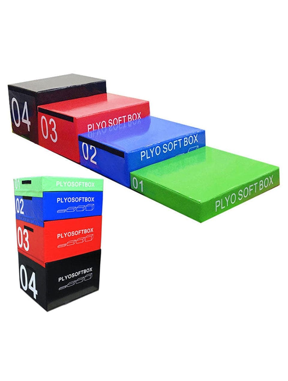 PRSAE Plyobox 1441 Fitness 4 in 1 Adjustable Plyo Box