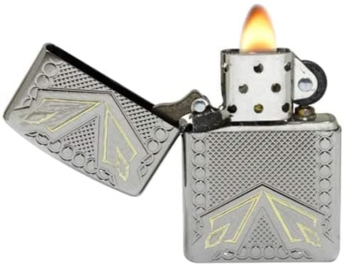 Zippo 28808 Dagger High Polish Chrome Windproof Lighter, Armor Model, Silver - OUTBACK