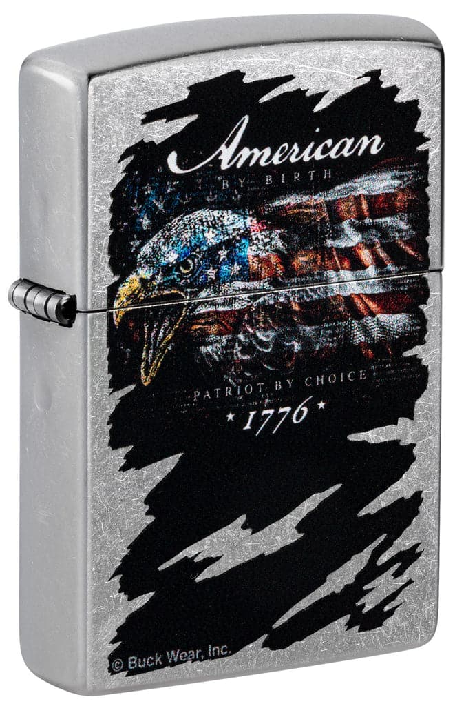 Zippo 48633 207 Buckwear Design Eagle Flag Street Chrome Windproof Lighter - OUTBACK