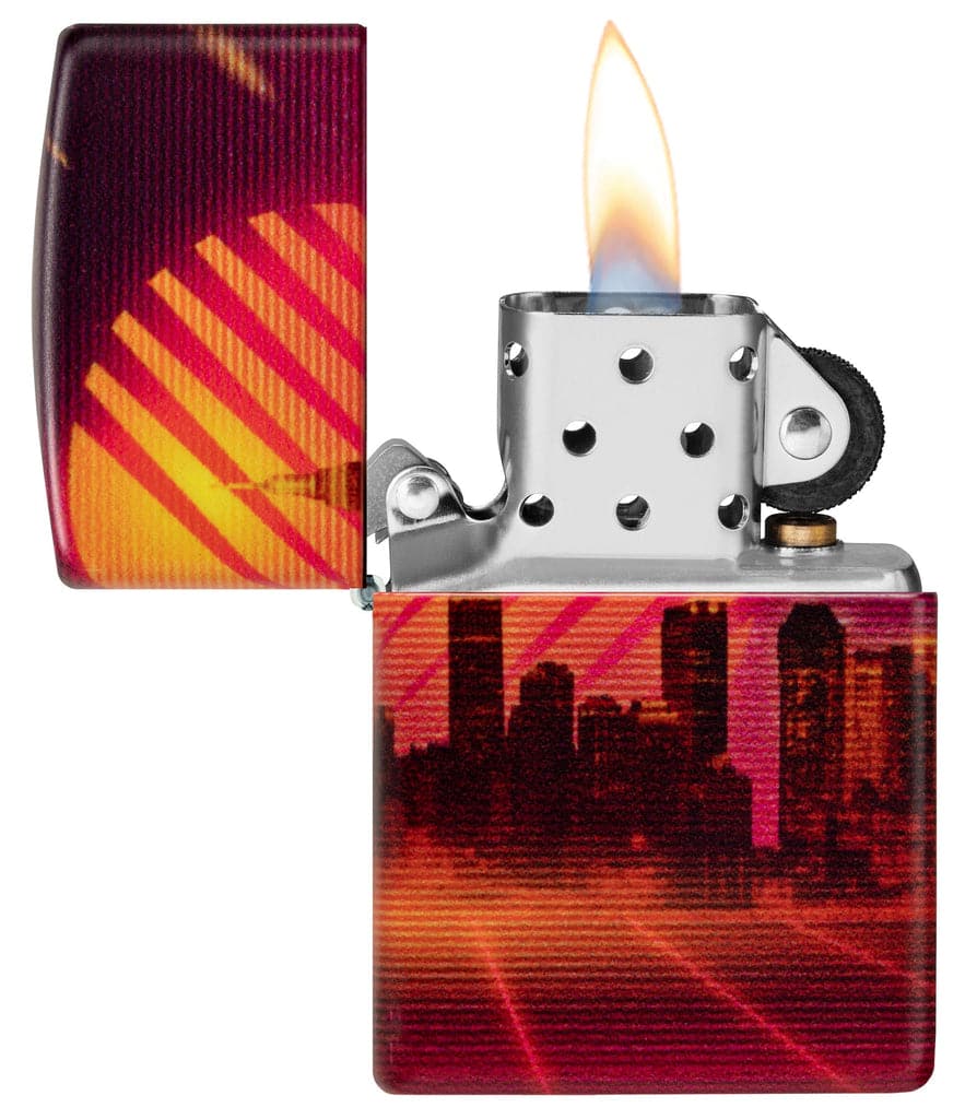 Zippo 48505 49352 Cyber City Design 540 Color Matte Windproof Lighter - OUTBACK