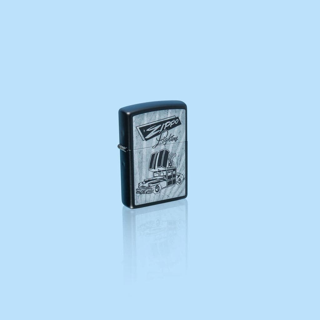 Zippo 48572 218 Zippo Car Design Black Matte Windproof Lighter - OUTBACK