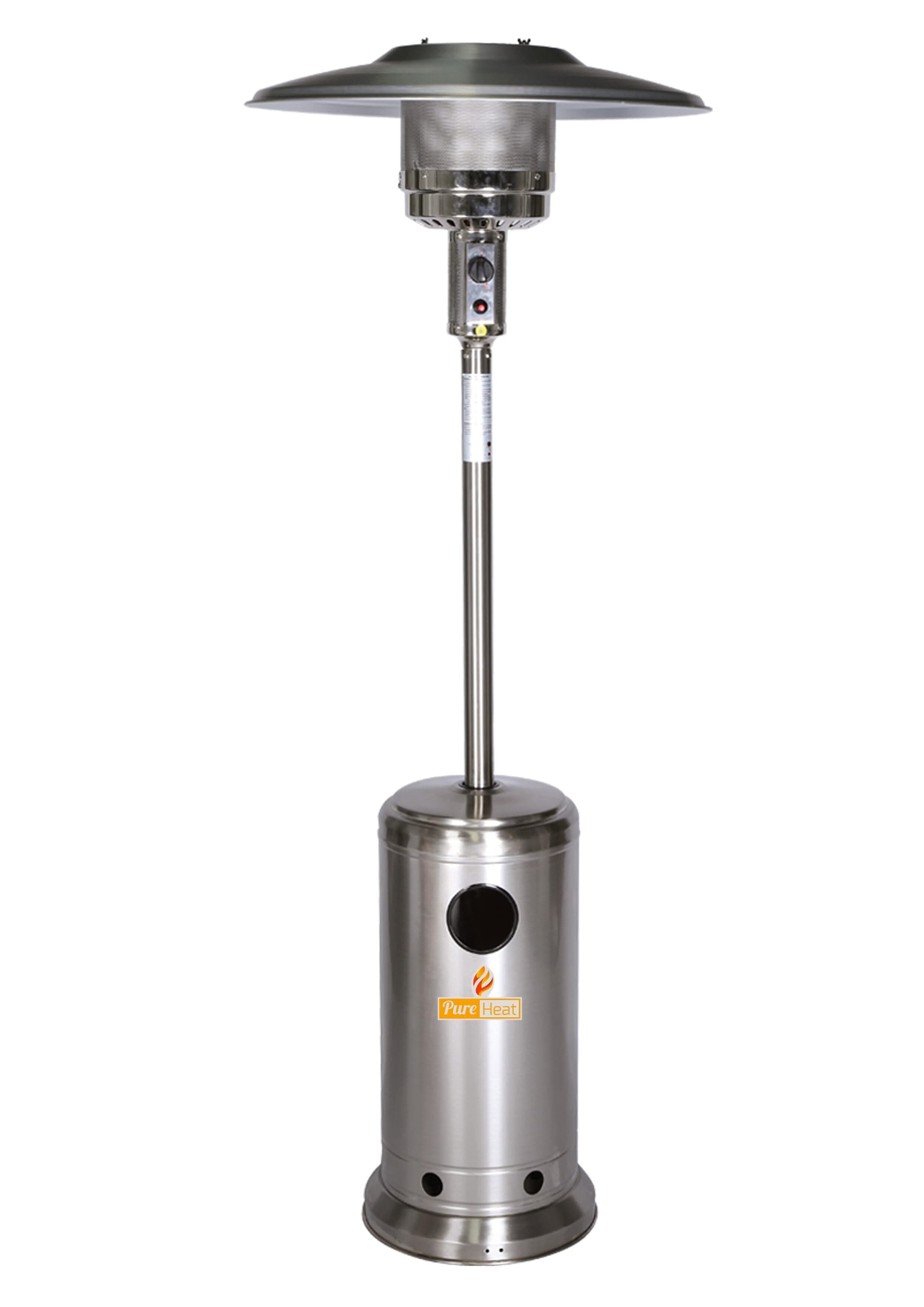 Pure Heat PureHeat Mushroom Style Gas Patio Heater In Stainless Steel