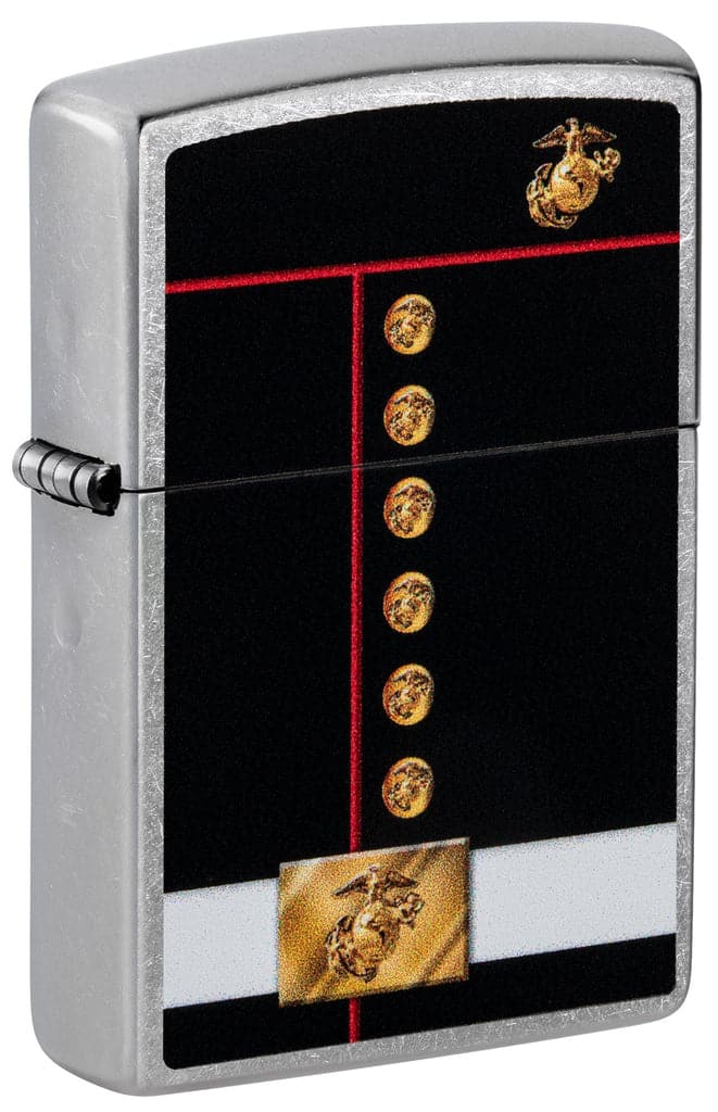 Zippo 48550 207 U.S Marines Corps Dress Blues Street Chrome Windproof Lighter - OUTBACK